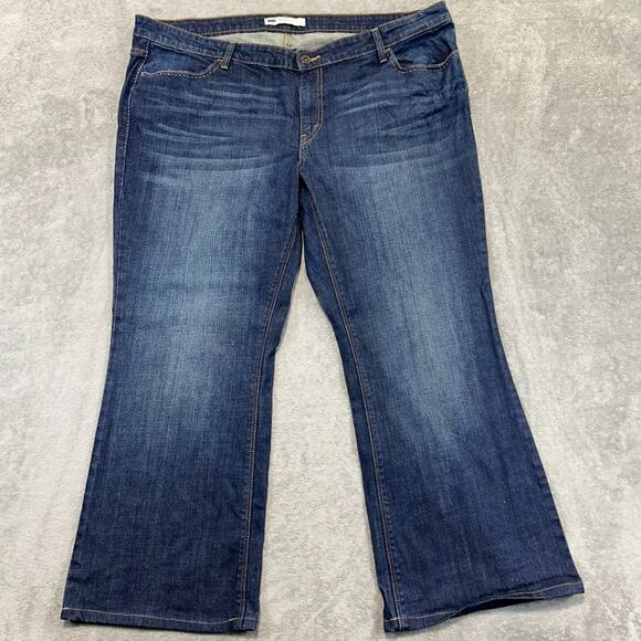 Levi's Women's Style 590 Bootcut Jeans Dark Wash Size 22W 36x32 - Picture 1 of 11